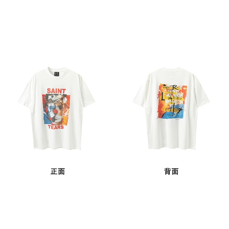 Saint Michael American Vintage Short-Sleeved T-Shirt Hip Hop Niche Style