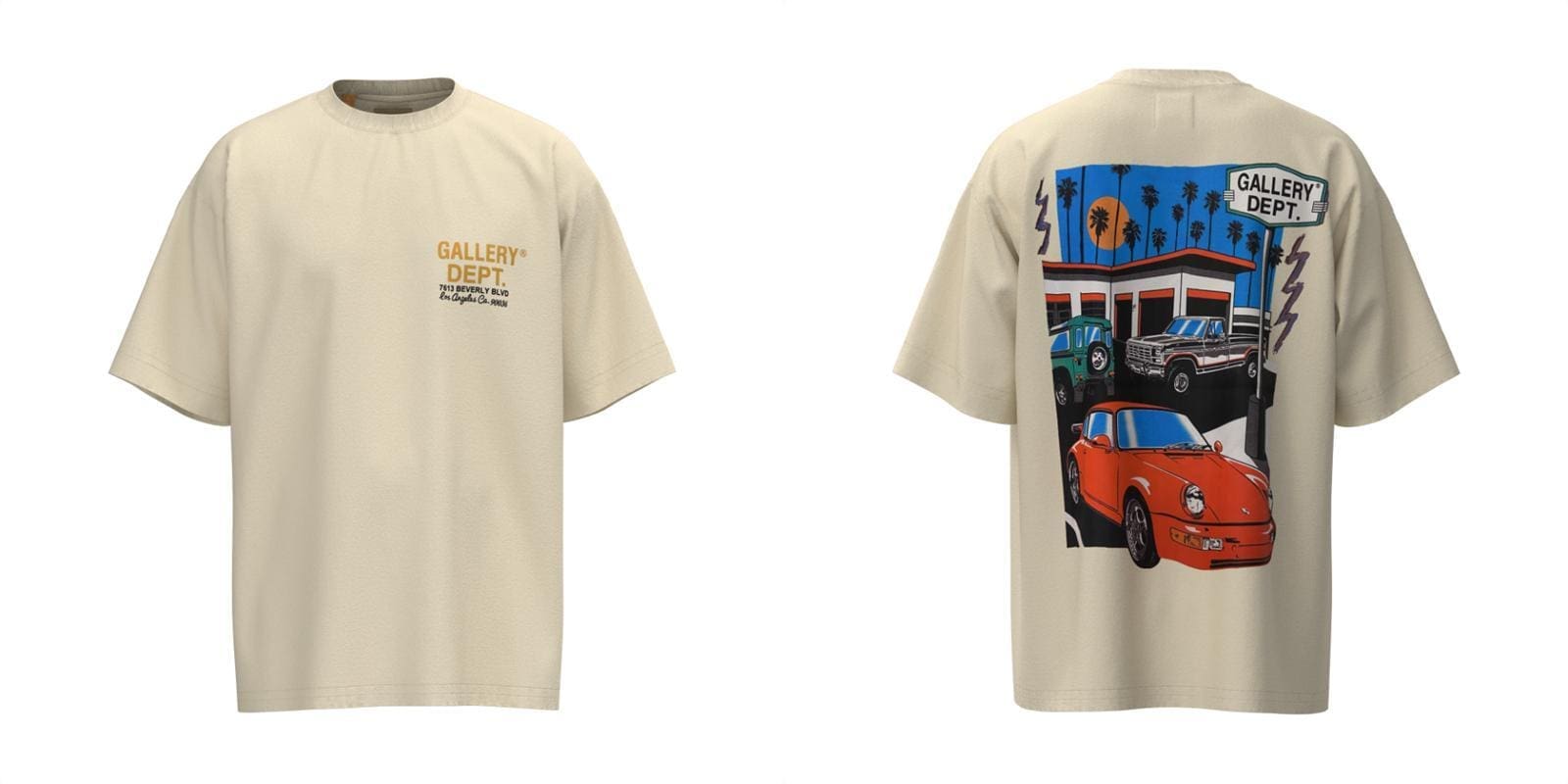 Gallery Dept Vintage Distressed Short Sleeve Tee