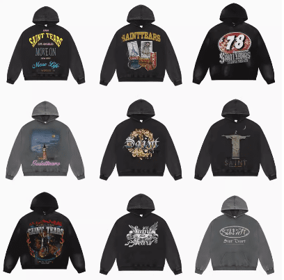 Saint Michael Washed-Out Vintage Hoodie