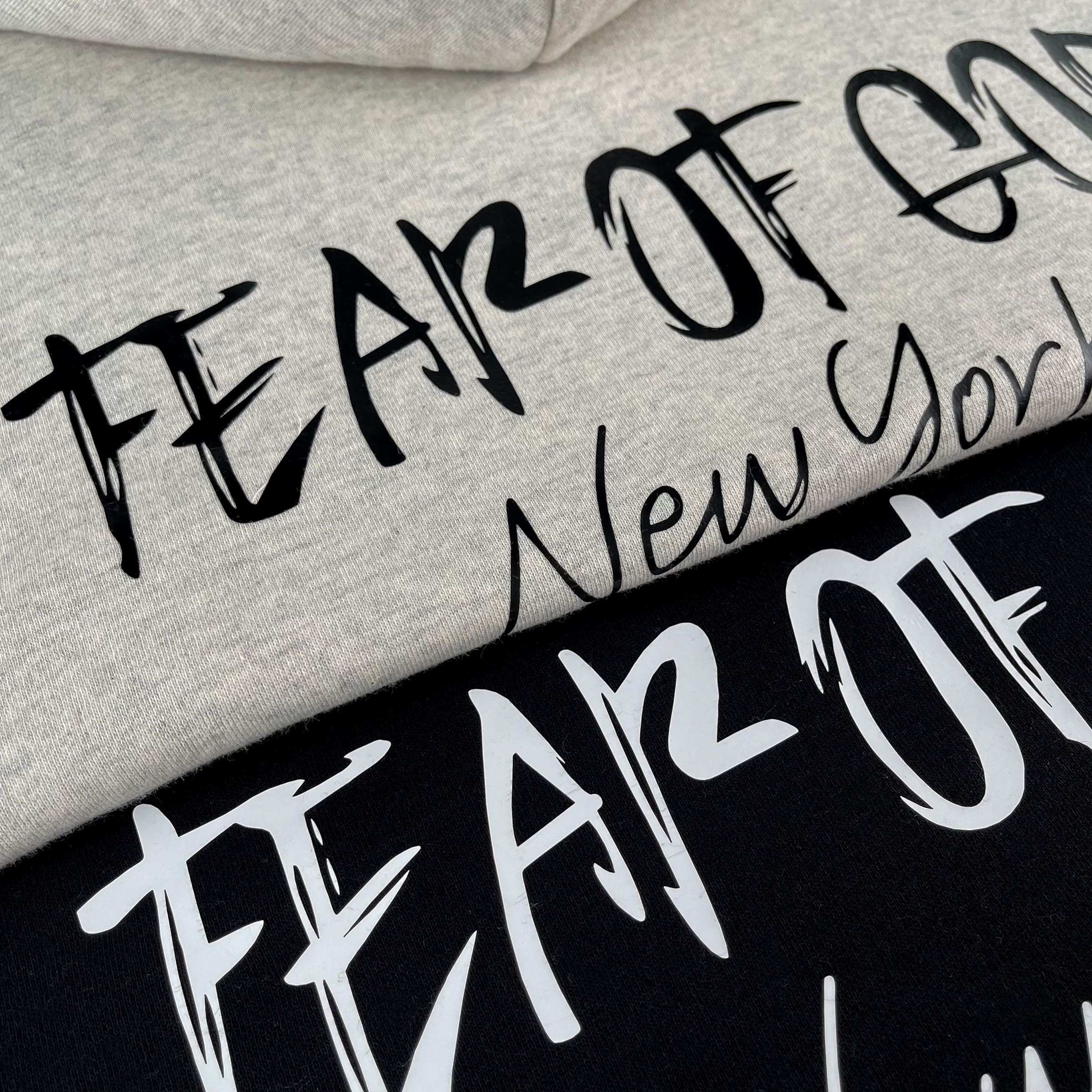 Essentials Double Line Fog Velvet Padded Hooded Sweatshirt