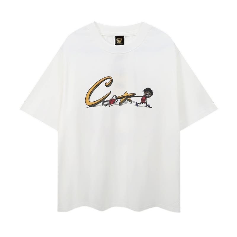 Corteiz Letters Printed Loose T-Shirt Summer Casual Half Sleeve