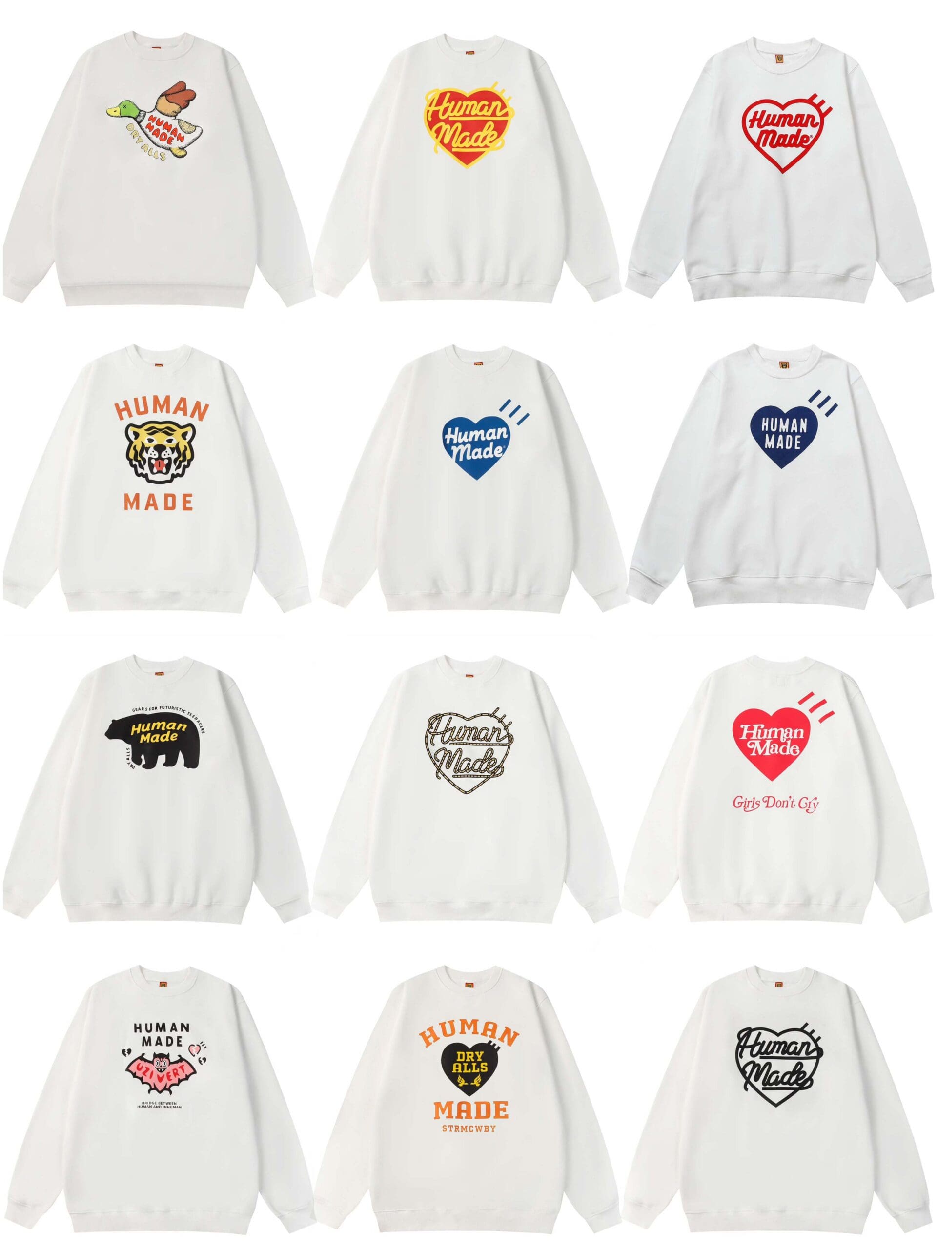 Humanmade Retro Fashion Long Sleeve Tee