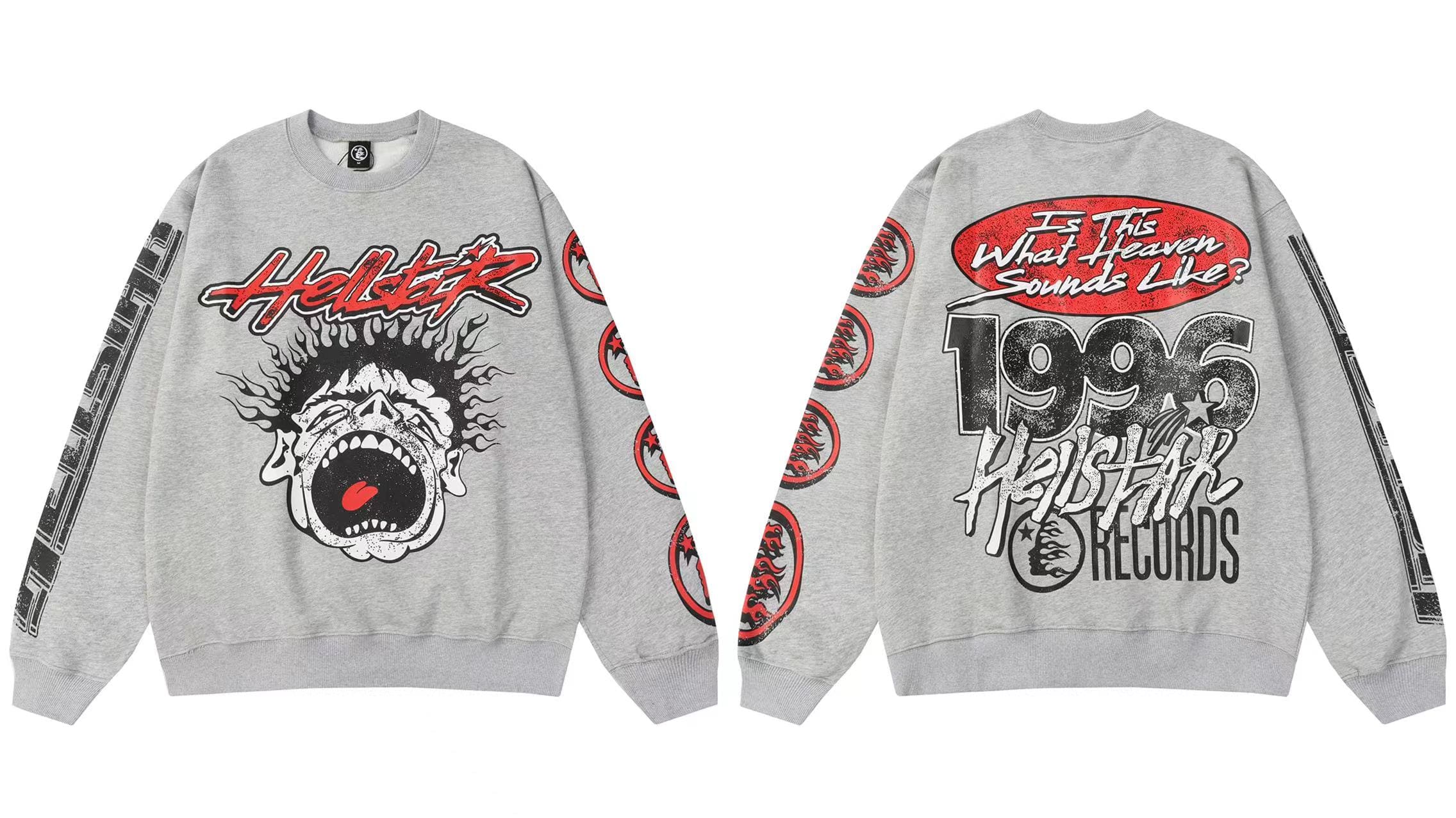 H*lst*r letter printed hooded pullover