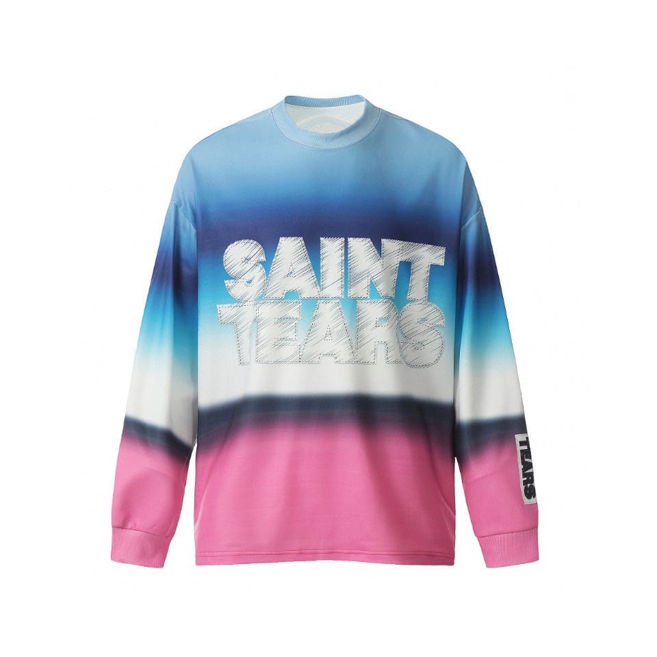Saint Michael Vintage Loose Long Sleeve Drop Shoulder T-Shirt for Men