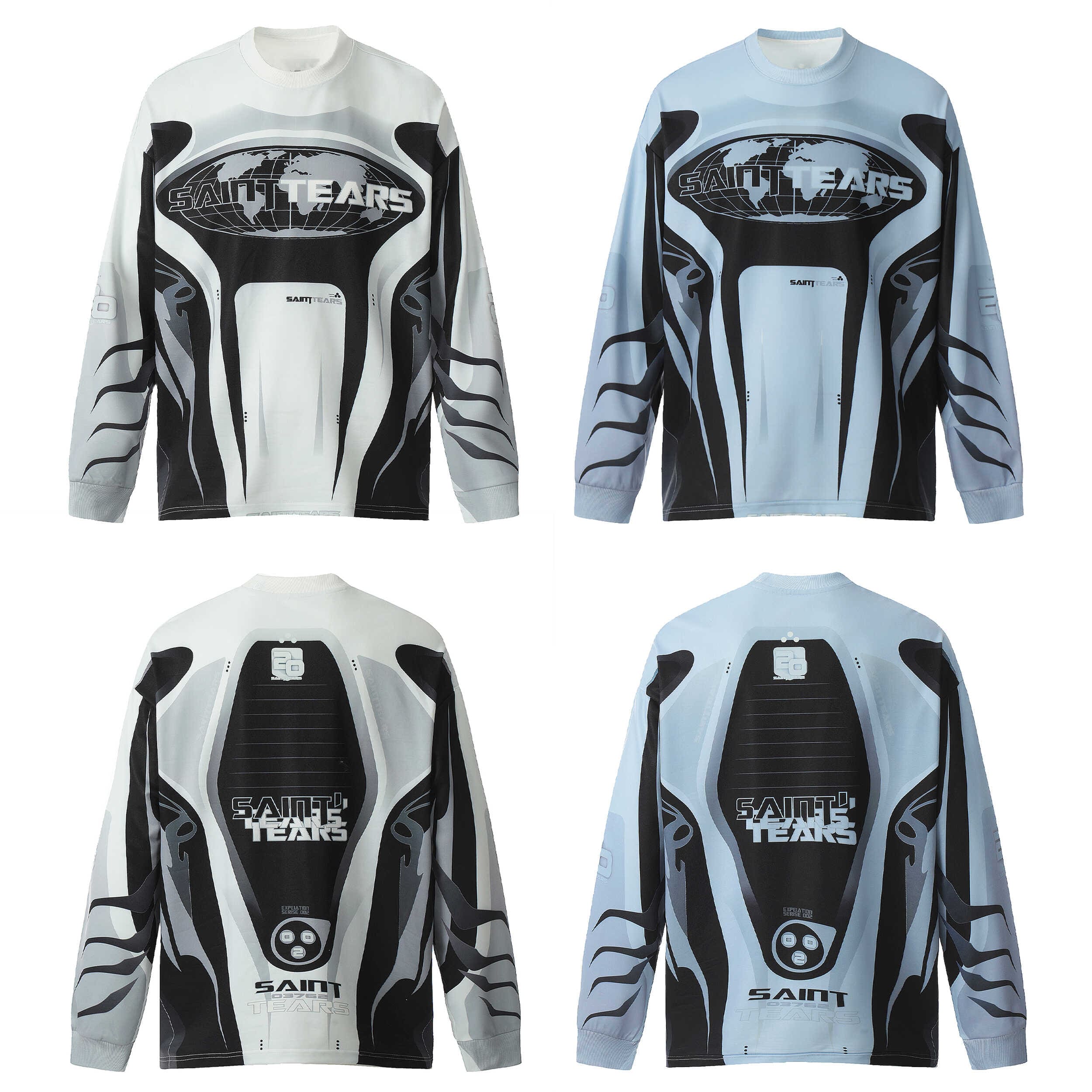 Saint Michael Denim Tears Full Print T-Shirt