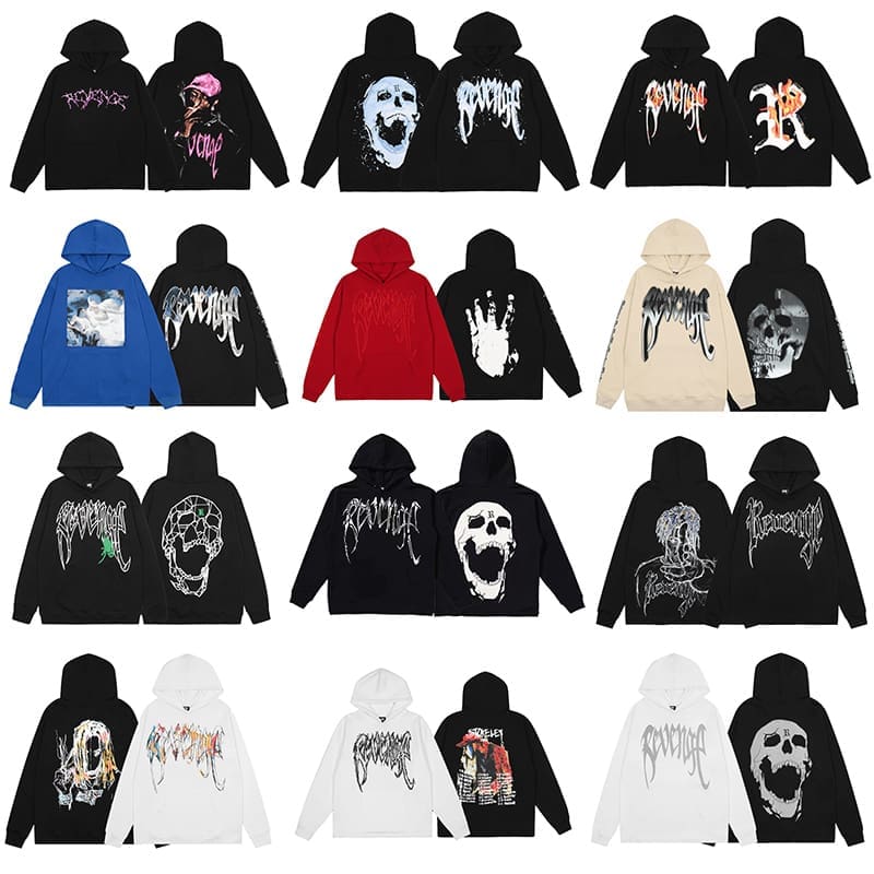 Revenge Keel Smoke Skull Hoodie