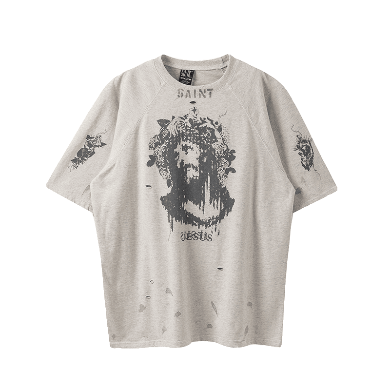 Saint Michael Portrait Graffiti Pullover