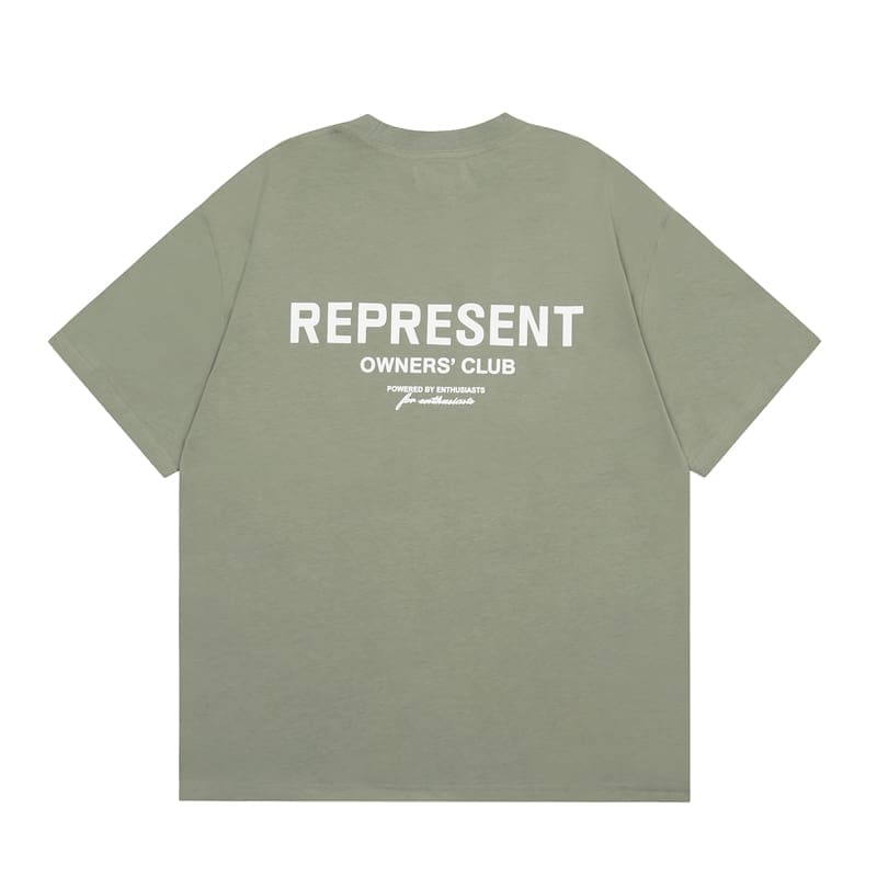 Represent Basic Letter Logo High Street Loose T-Shirt for Men and Women