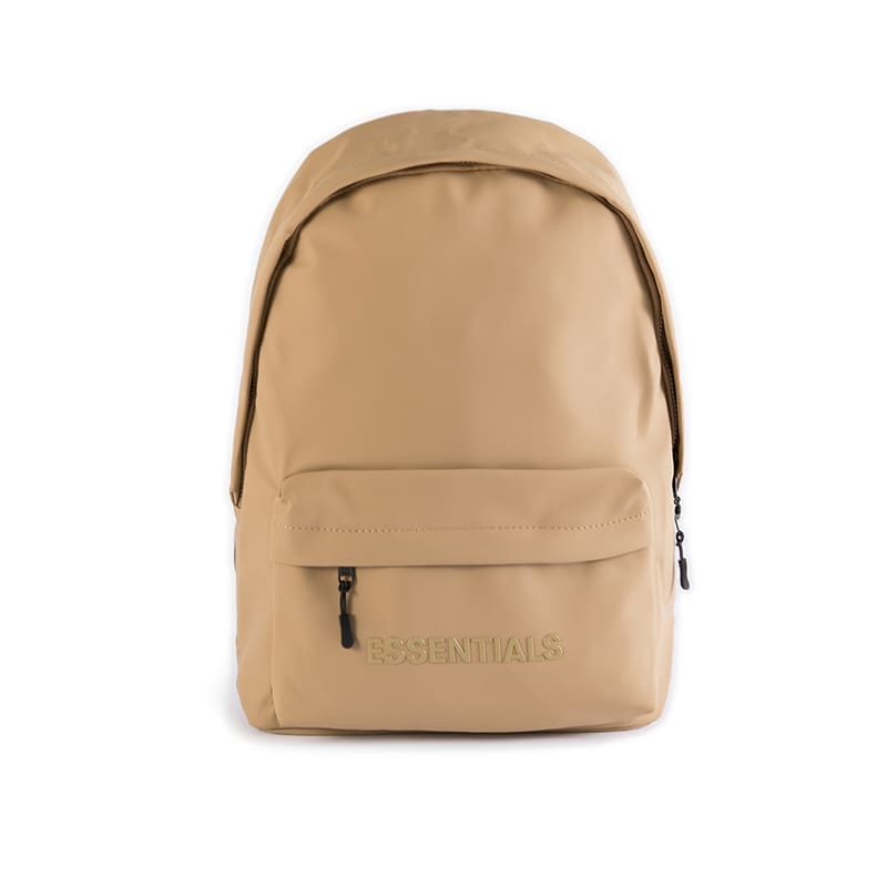 Essentials Khaki Backpack Schoolbag for Boys and Girls FOG Fashion Travel Bag