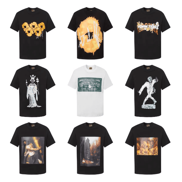 Denim Tears Vintage Oil Painting T-Shirt