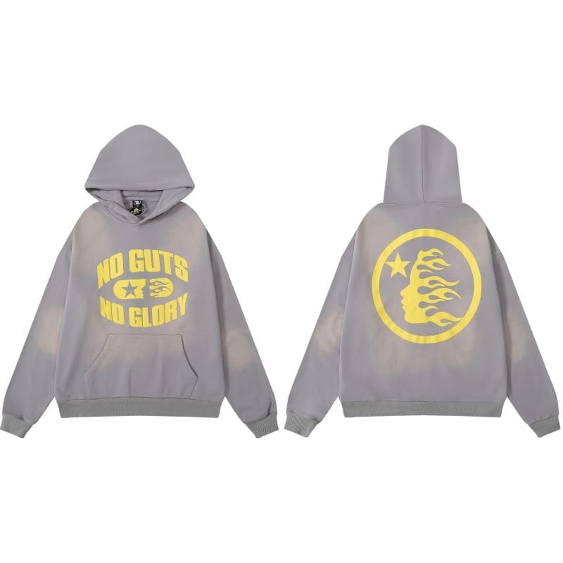 H*lst*r vintage hoodie mud-dyed washed sweater for men and women