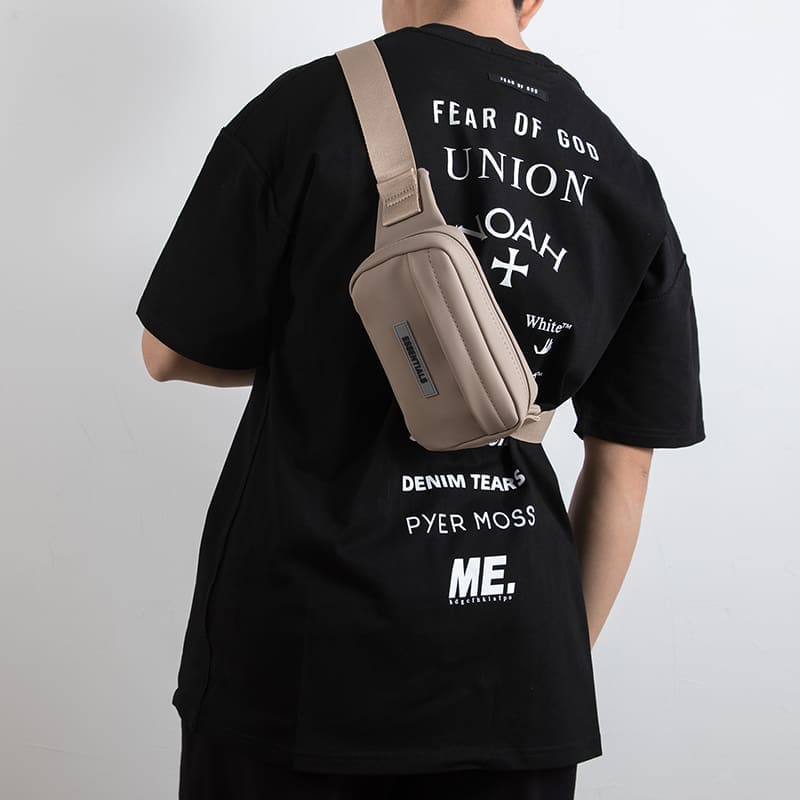 ESSENTIALS Double Line Chest Bag Sports Messenger Bag Mobile Phone Bag for Men and Women