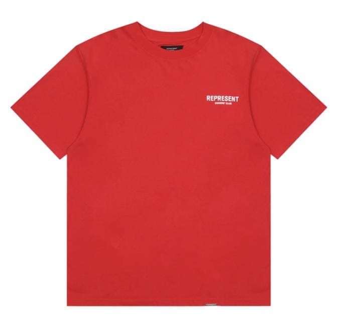 Represent Slogan Printed Short Sleeve High Street Fashion Casual T-Shirt for Men and Women