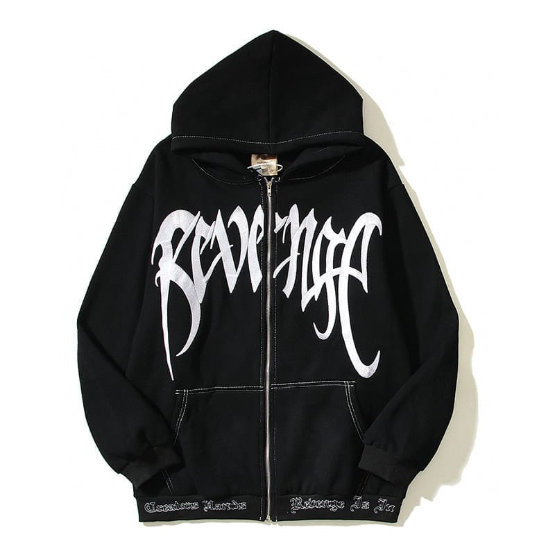 Revenge Fleece-Lined Cardigan Hoodie
