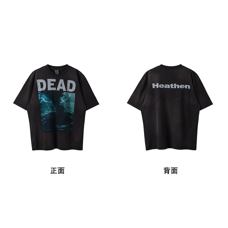 Saint Michael Vintage Short-Sleeved T-Shirt European Hip Hop Niche Style