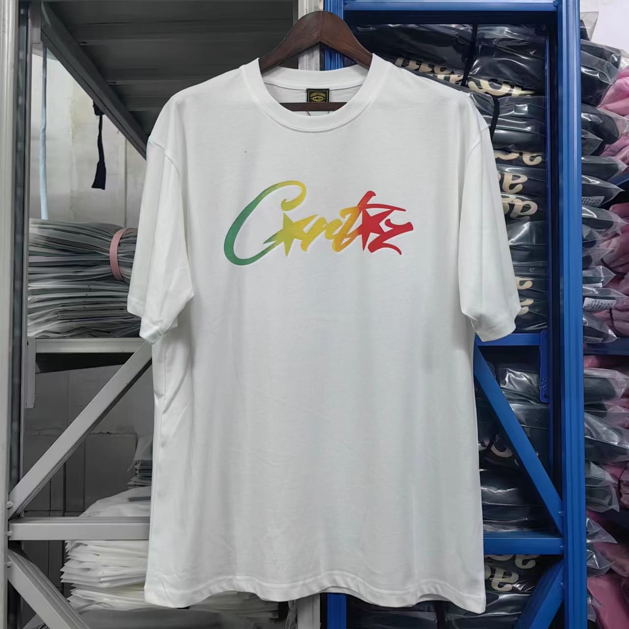 Corteiz Devil Island Printed Cotton Short Sleeve T-Shirt for Men and Women