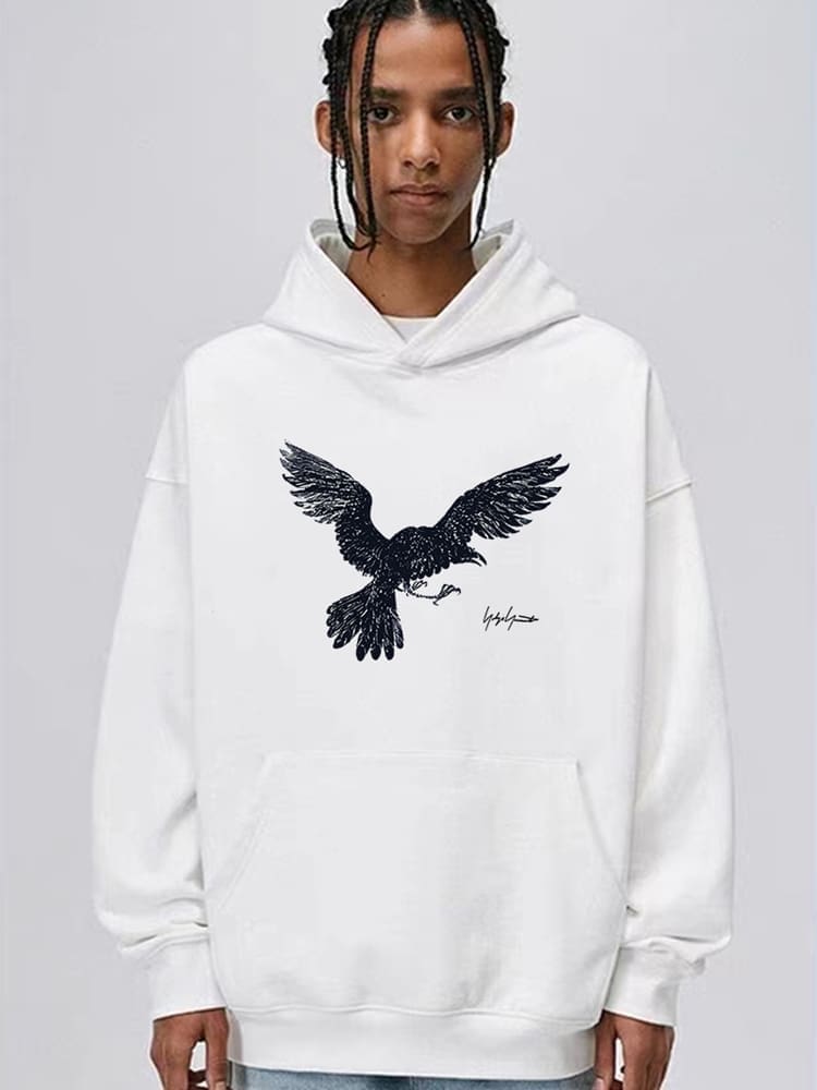 Yohji Yamamoto Eagle Signature Hoodie