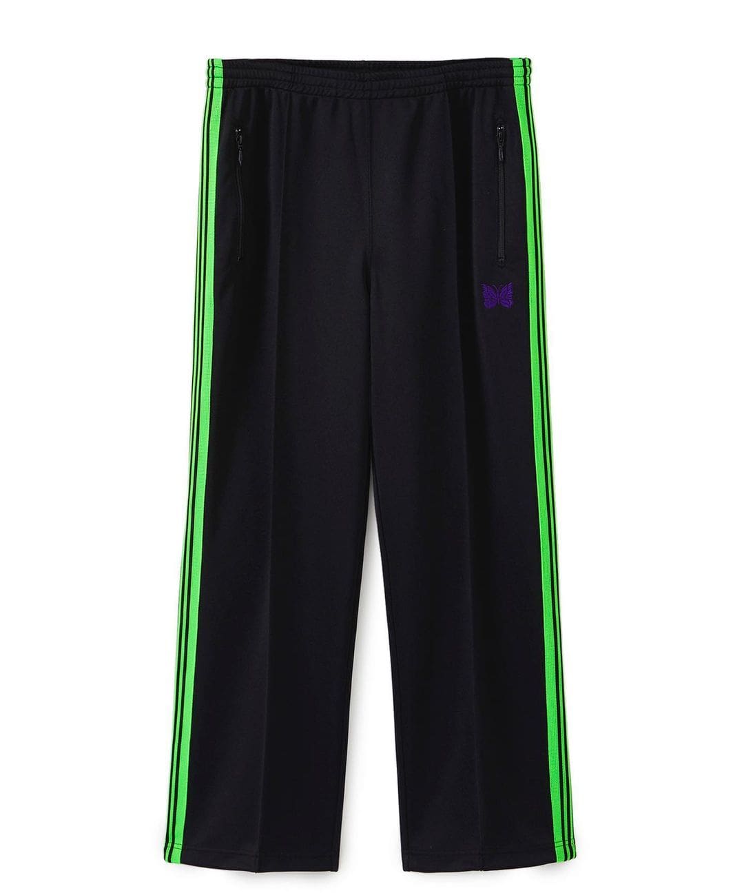 Needles Butterfly Embroidery Side Stripe Pants (Style 3)