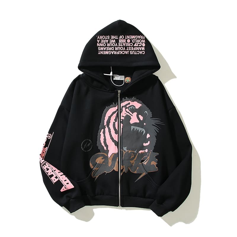 Travis Scott Fujiwara Lightning TS x NBHD Joint Zipper Hoodie Fashion