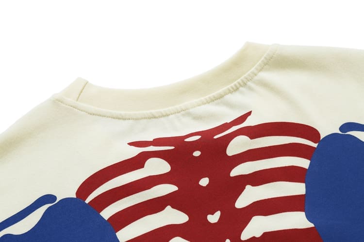 Kapital Classic Heart And Lung Skeleton T-Shirt