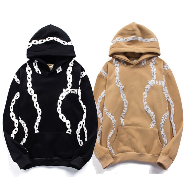 Revenge Chain Puff Print Hoodie