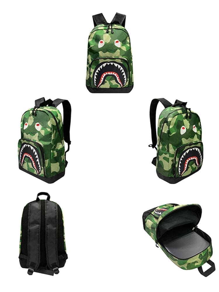 Bape Shark Schoolbag