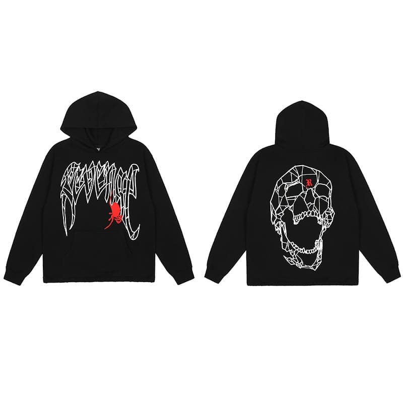 Revenge Keel Smoke Skull Hoodie