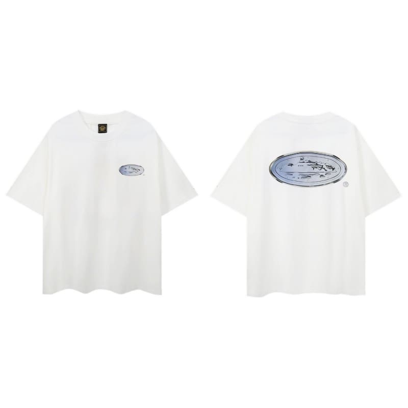 Corteiz Devil Island Graffiti Short Sleeve T-Shirt Summer Street Style