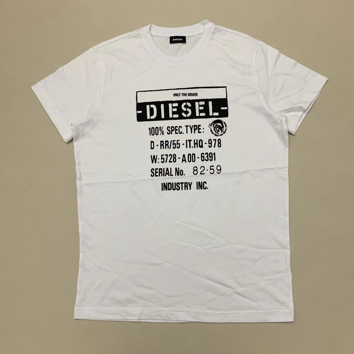 Diesel Italy T-DIEGO-S1 Cotton Printed Short Sleeve T-Shirt for Men
