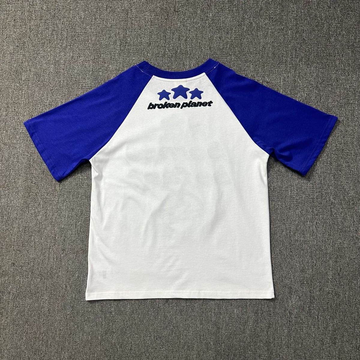 Broken Planet Puff Print Round Neck Short Sleeve T-Shirt for Men and Women