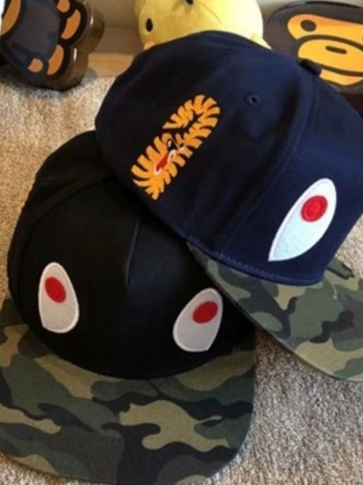 Bape Camouflage Shark Kids Cap