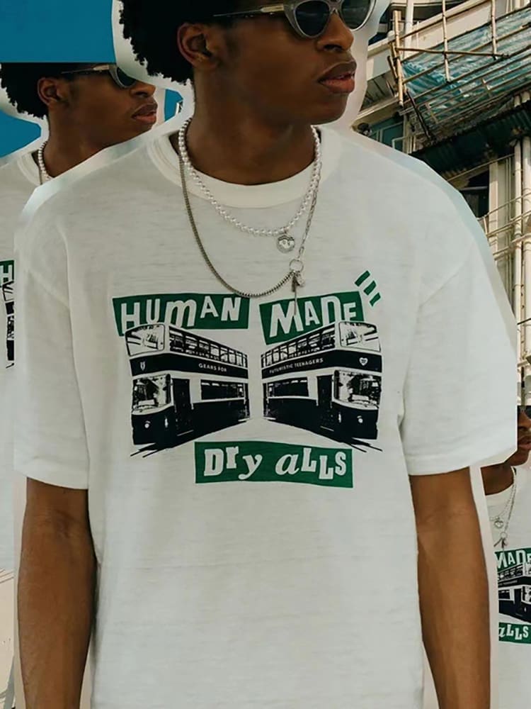 Hvm*n M*de heavy slub cotton tee