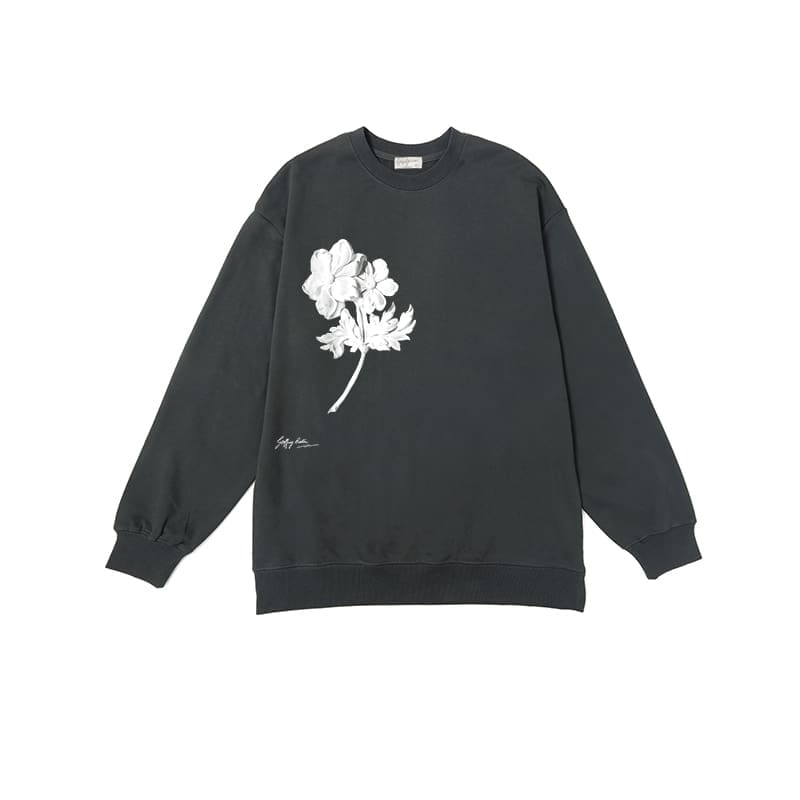 Yohji Yamamoto Yaosi Relief Design Anthodite Hoodie