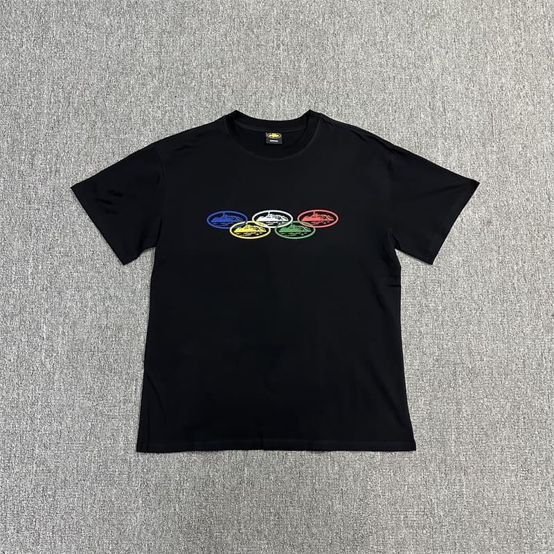 Corteiz Devil Island Color Pattern Short Sleeve Tee