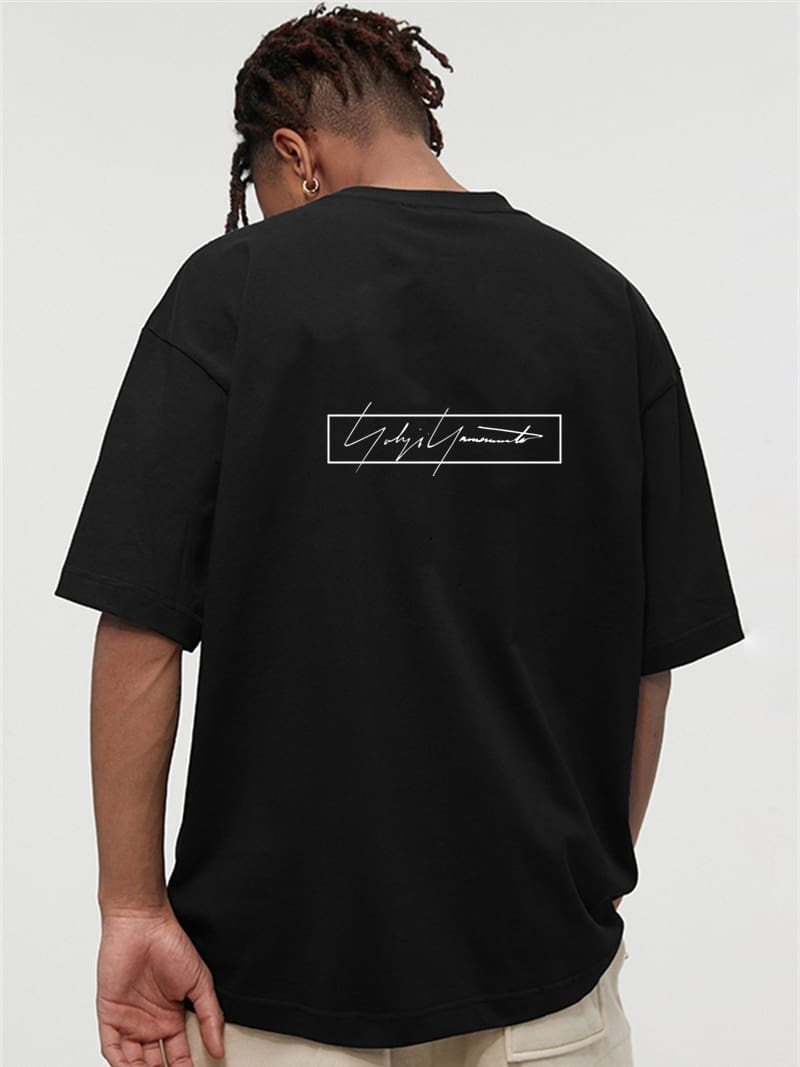 Yohji Yamamoto Box Signature Logo Tee