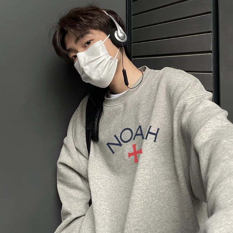 Noah Trach Cross Velvet Sweater