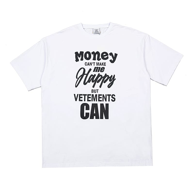 Vetements Letter Print Oversized Tee
