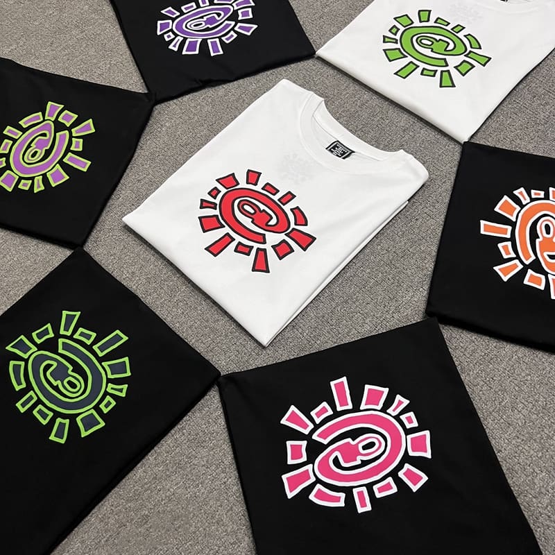 ADWYSD Sun Roll Basic Printed Cotton T-Shirt for Baby Boy and Girl Summer