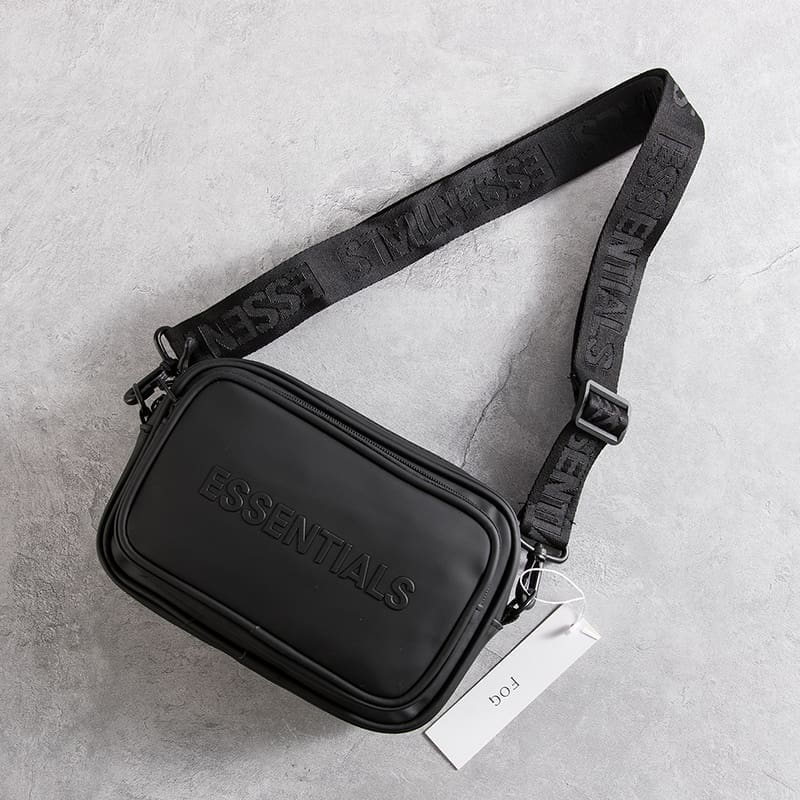 ESSENTIALS Cargo Style Chest Bag Small Square Messenger Bag for Men and Women