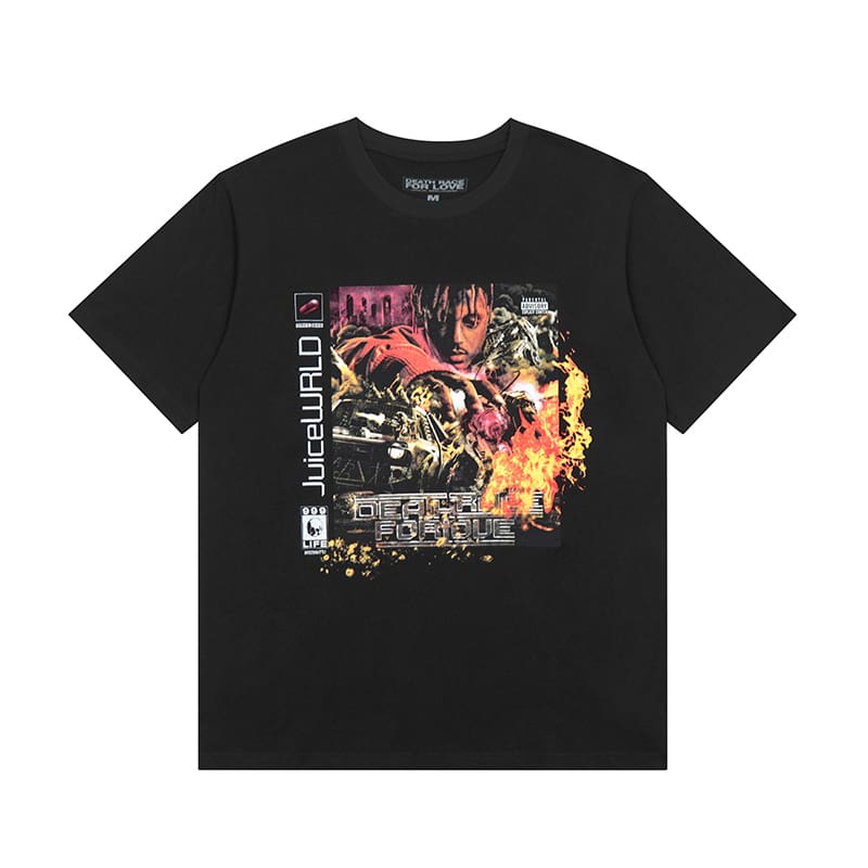 VLONE FOG Juice WRLD Concert Poster Print European and American T-Shirt