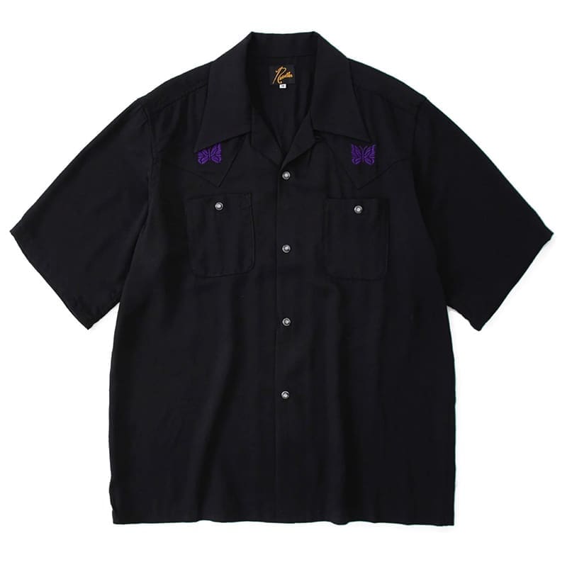 Needles French Royal Style Butterfly Embroidery Loose Short Sleeve Shirt