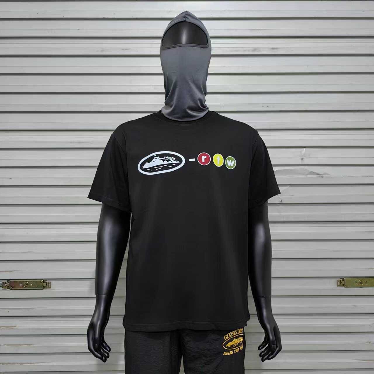 Corteiz Devil Island Letter Print Short Sleeve T-Shirt Men’s Street Fashion Casual Crew Neck