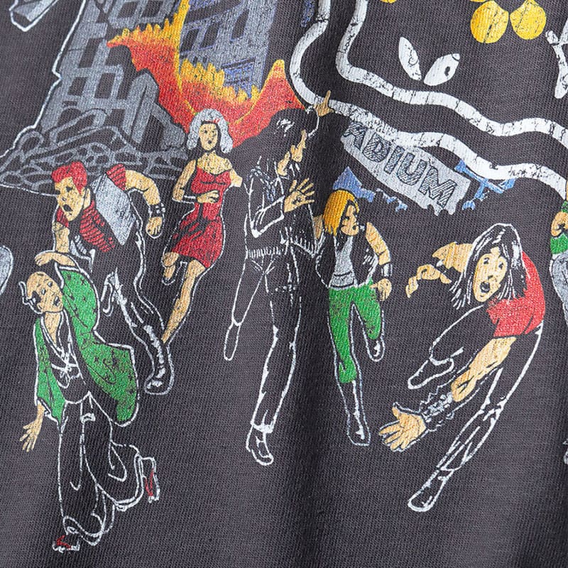 Kapital24Ss Hitian Hehong Batik Washed Cracked T-Shirt