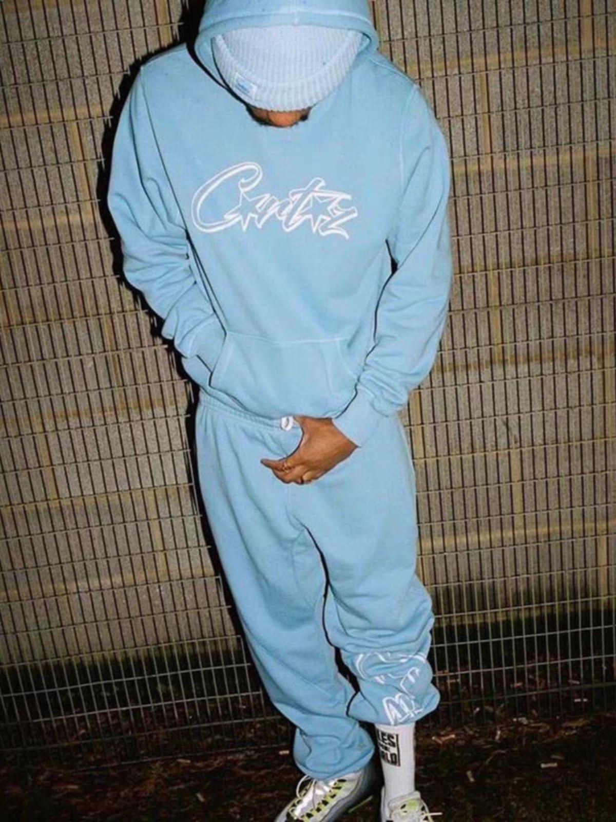 Corteiz Letter Printed Hoodie and Sweatpants Set