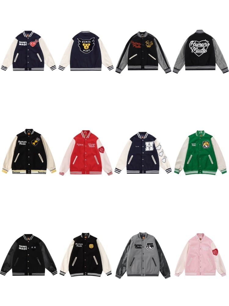 retro Hvm*n M*de cho baseball jacket