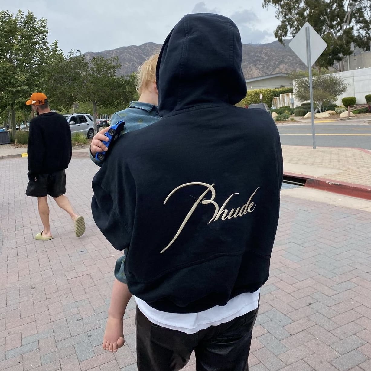 Rhude Capsule Zipper Letter Logo Hoodie