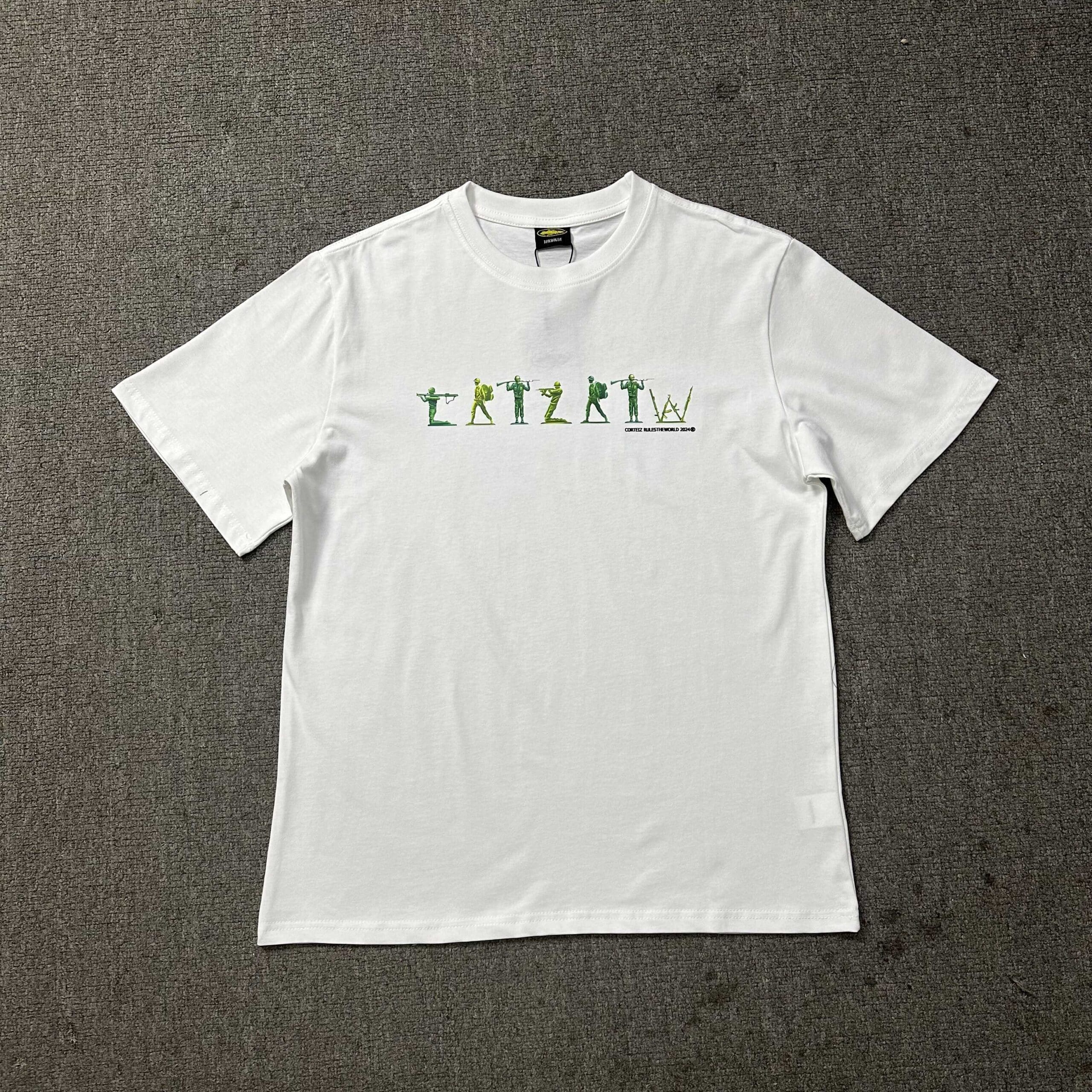 Corteiz Devil Island Letter Print T-Shirt