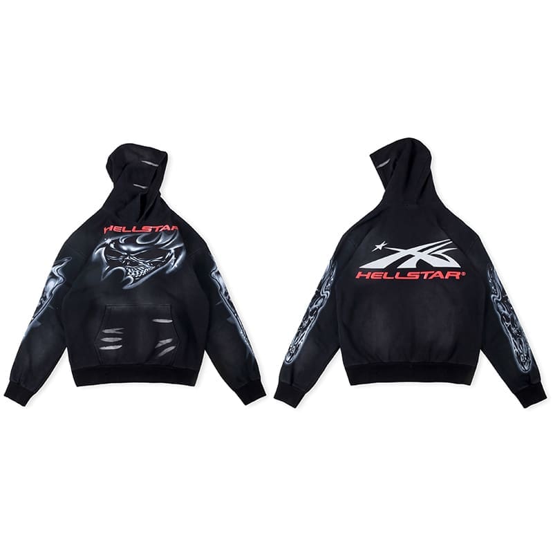 H*lst*r studios marble tie-dye hoodie