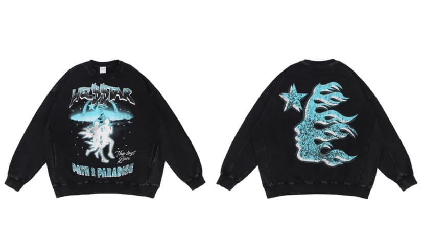 H*lst*r letter print high street hoodie