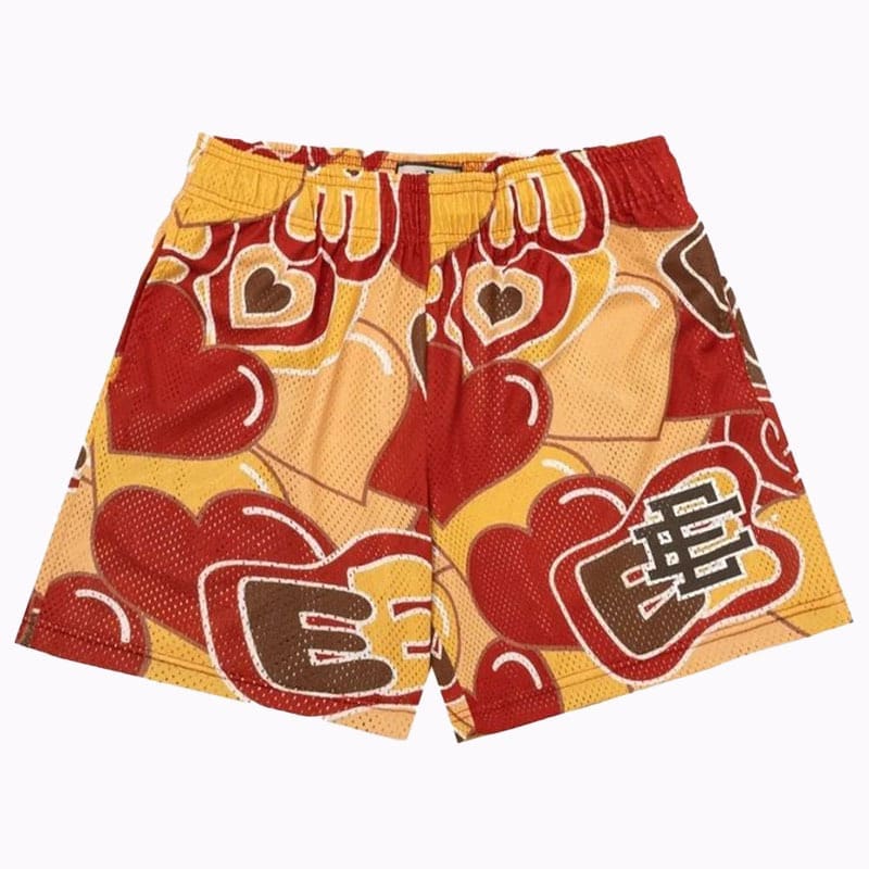 Eric Emanuel Full Printed Love Shorts for Men and Women